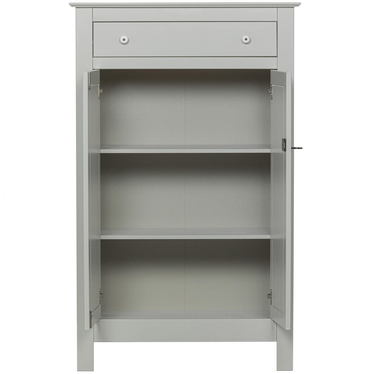 KOMMODE Eva  in 93/150/40 cm  - Hellgrau/Schwarz, Design, Holz/Holzwerkstoff (93/150/40cm) - Livetastic