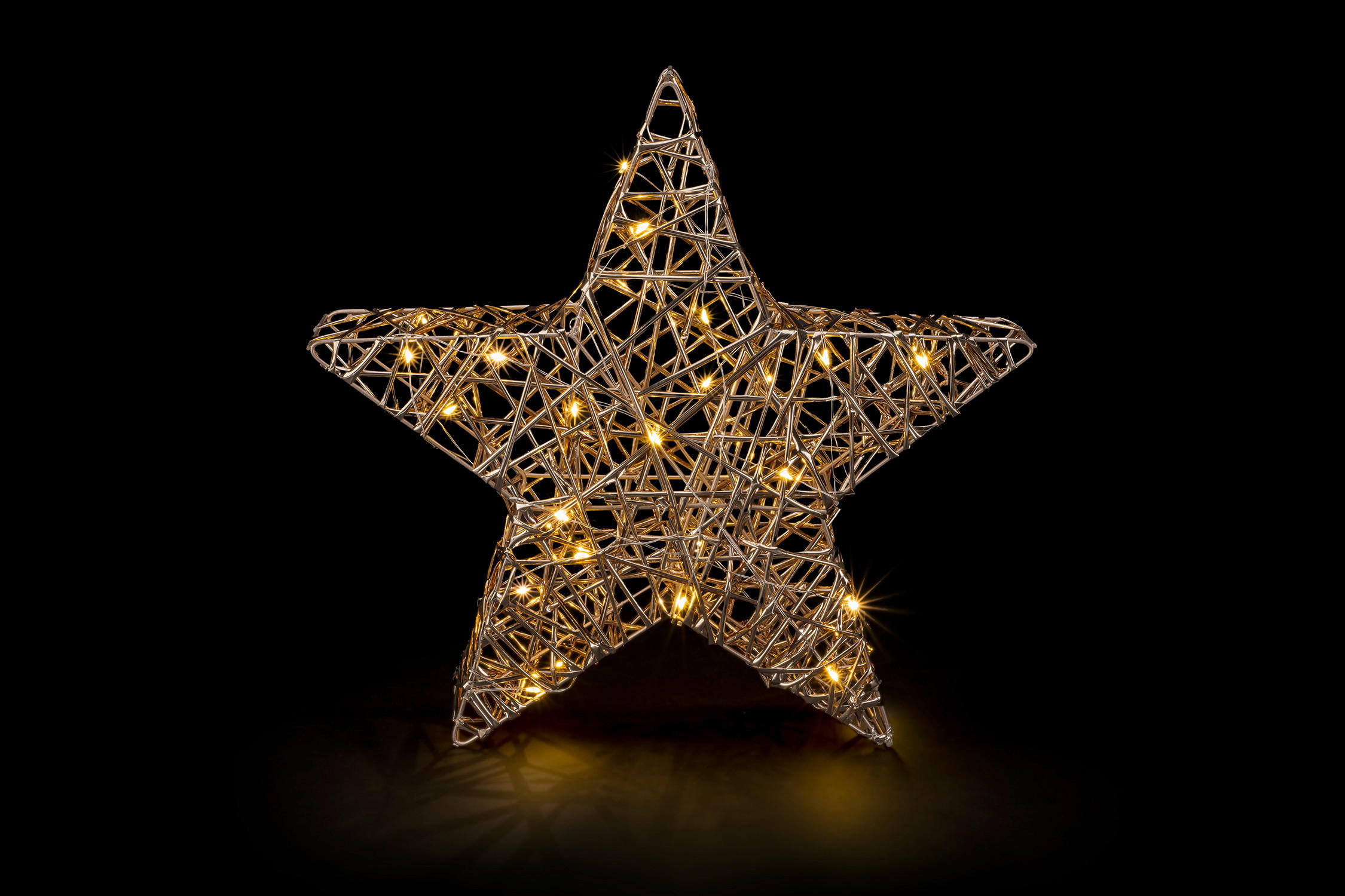 LED-DEKOLEUCHTE - Goldfarben, Basics, Kunststoff (35/6/34cm)