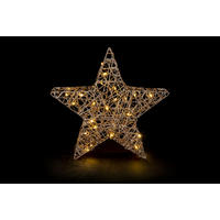LED-DEKOLEUCHTE - Goldfarben, Basics, Kunststoff (35/6/34cm)