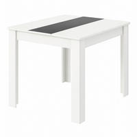 ESSTISCH 80/80/75 cm Nachbildung  Holzwerkstoff quadratisch Anthrazit, Weiß  - Anthrazit/Weiß, MODERN, Holzwerkstoff (80/80/75cm) - MID.YOU