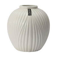 VÁZA, keramika, 18 cm - biela, Basics, keramika (18/18cm)