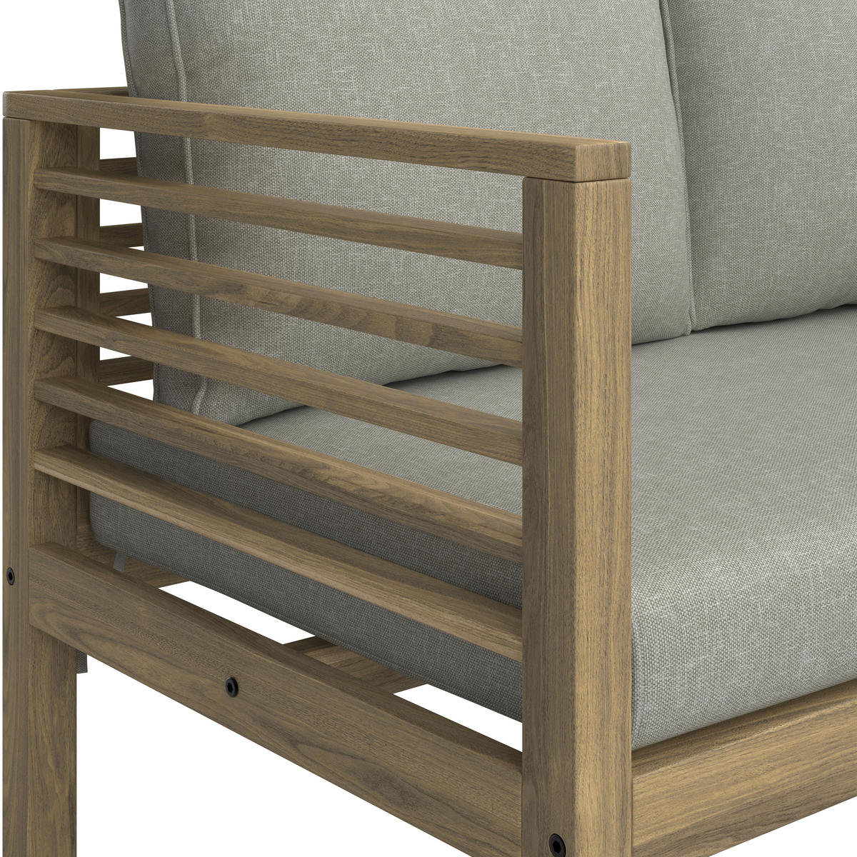 DINING-LOUNGESET  - Beige/Akaziefarben, MODERN, Holz (173/226cm) - Ambia Garden