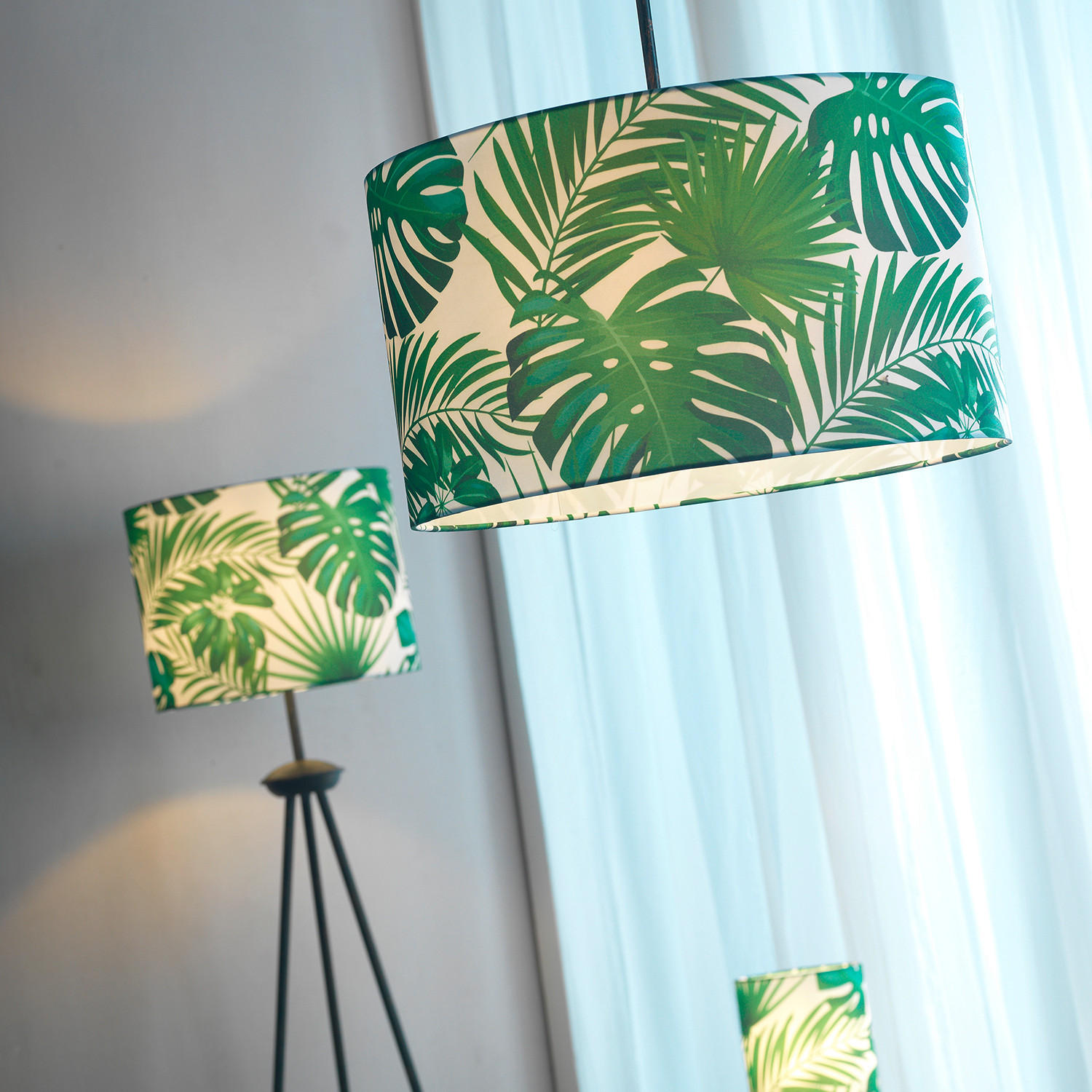 PENDELLEUCHTE 4941 AMAZZONIA 45/45/100 cm   - Hellgrün, Basics (45/45/100cm)