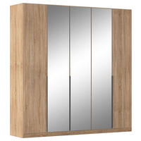 DREHTÜRENSCHRANK Sonoma Eiche  - Grau/Sonoma Eiche, Modern, Holzwerkstoff/Metall (226/229/54cm) - Rauch Möbel