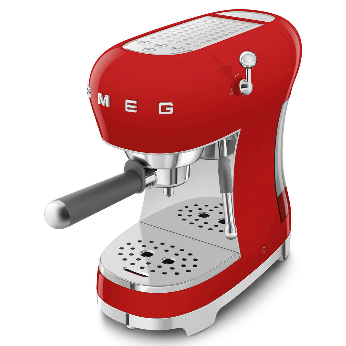 ESPRESSOMASCHINE 50´s Style  - Rot, Design, Kunststoff/Metall (14,9/33/32,9cm) - SMEG