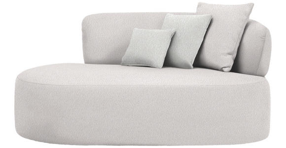 RÉCAMIERE  in Bouclé Sandfarben, Hellrosa  - Sandfarben/Hellrosa, MODERN, Kunststoff/Textil (166/86/105cm) - Hom`in