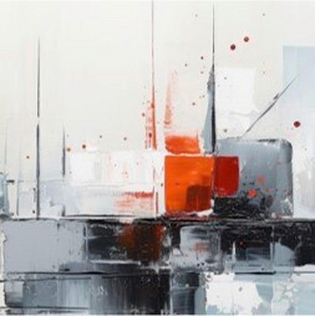 METALLBILD Abstraktes  - Multicolor, Basics, Metall (30/30/2cm) - Euroart