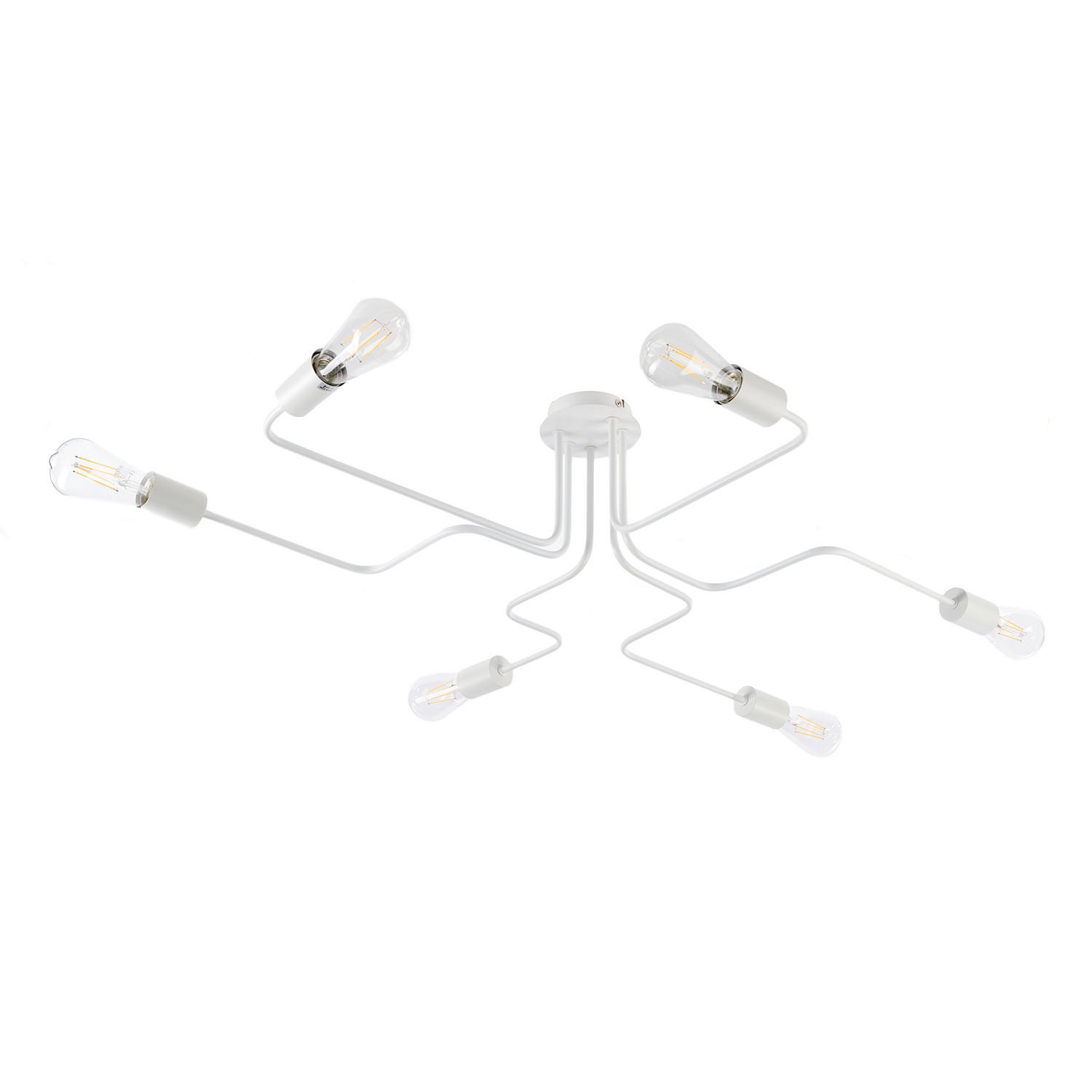 DECKENLEUCHTE 97/75/25 cm   - Weiß, Design, Metall (97/75/25cm)