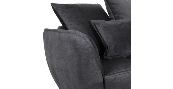 SCHLAFSOFA Flachgewebe Dunkelgrau - Dunkelgrau/Schwarz, KONVENTIONELL, Kunststoff/Textil (250/70/118cm) - Carryhome