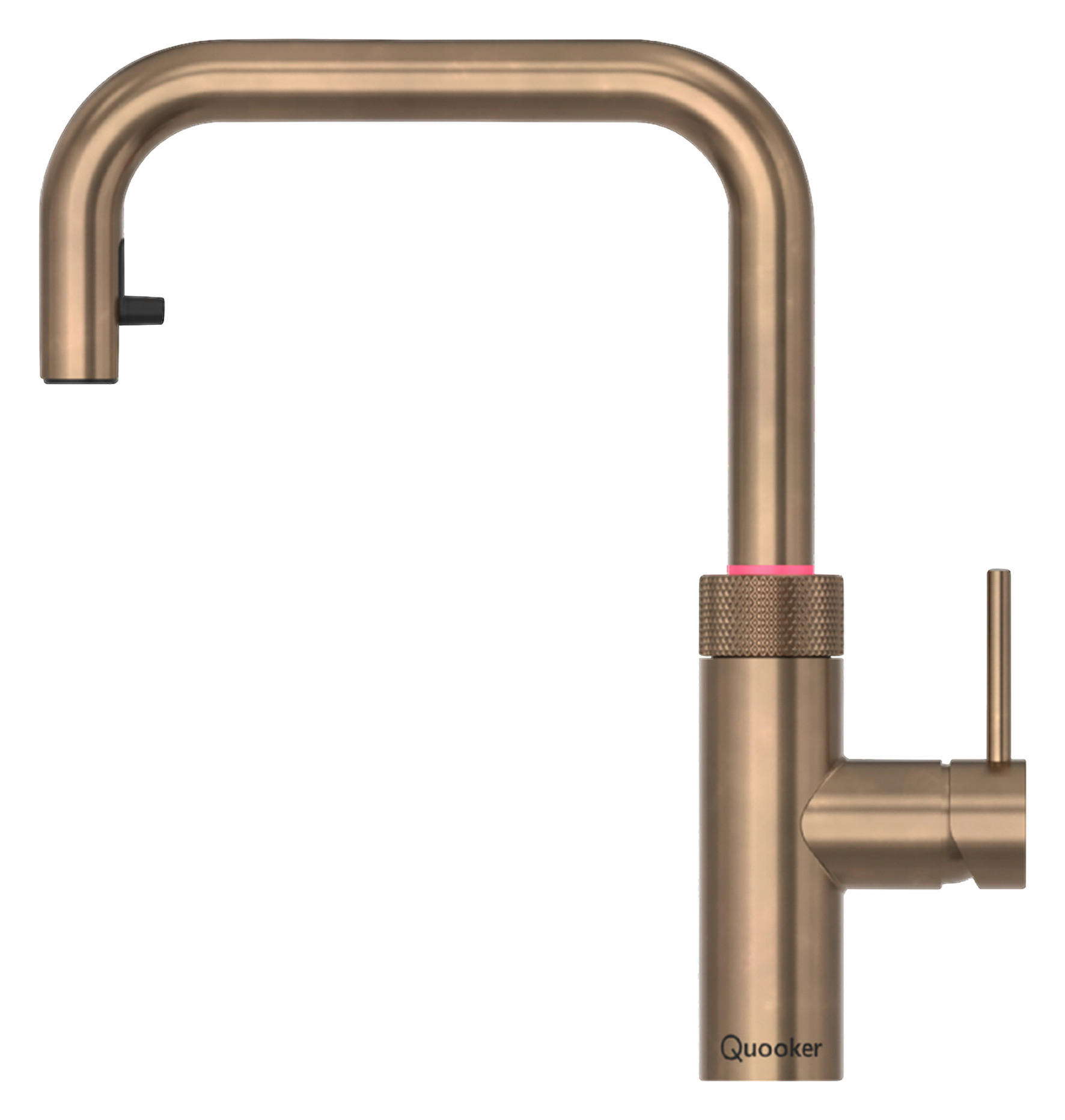 KÜCHENARMATUR Flex Square  - Messingfarben, Basics, Metall (4/33/25,6cm) - Quooker
