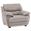 SESSEL Mikrofaser Schlammfarben    - Schlammfarben/Schwarz, Design, Kunststoff/Textil (117/97/100cm) - Livetastic
