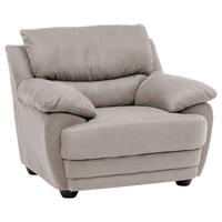 SESSEL Mikrofaser Schlammfarben    - Schlammfarben/Schwarz, Design, Kunststoff/Textil (117/97/100cm) - Livetastic