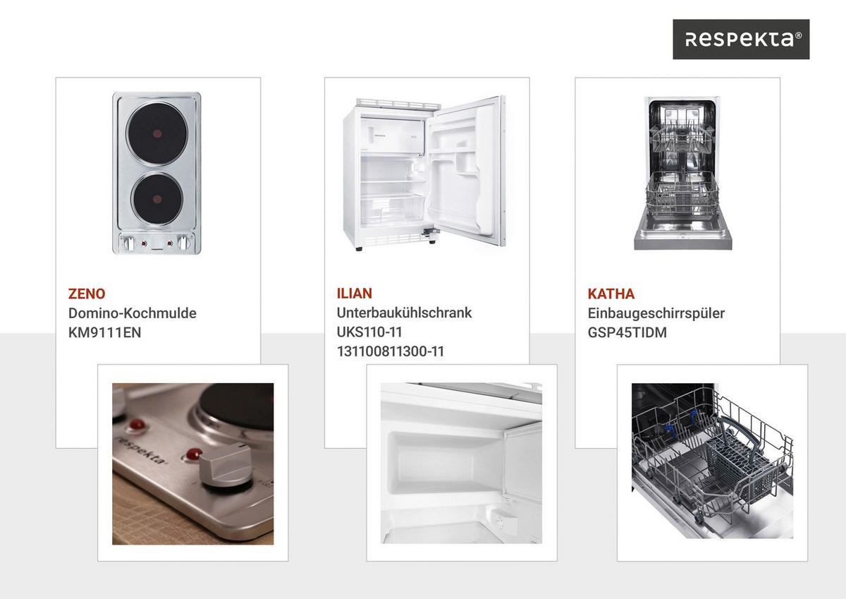 KUCHYŇSKÁ LINKA ECONOMY 195 - černá/barvy dubu, Basics, kompozitní dřevo (195cm) - Respekta