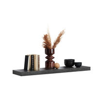 POLICA ZIDNA siva  drvni materijal  - siva, Basics, drvni materijal (110/5/25cm) - Xora