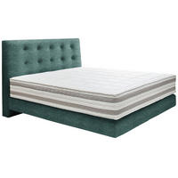 BOXSPRINGBETT 160/200 cm  in Grün  - Grün, KONVENTIONELL, Holz/Textil (160/200cm) - Dieter Knoll
