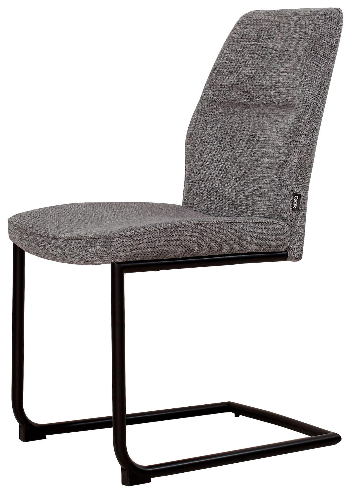 STOLIČKA S PRUŽNÝM PODNOŽÍM, mikrovlákno, sivá - čierna/sivá, Design, kov/textil (45/91/62cm) - Xora