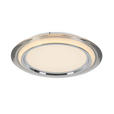 LED-DECKENLEUCHTE Macon 45/6 cm  - Chromfarben/Transparent, Design, Kunststoff/Metall (45/6cm) - Novel