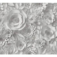 FOTOTAPETE  - Hellgrau, ROMANTIK / LANDHAUS, Textil (52/250cm)