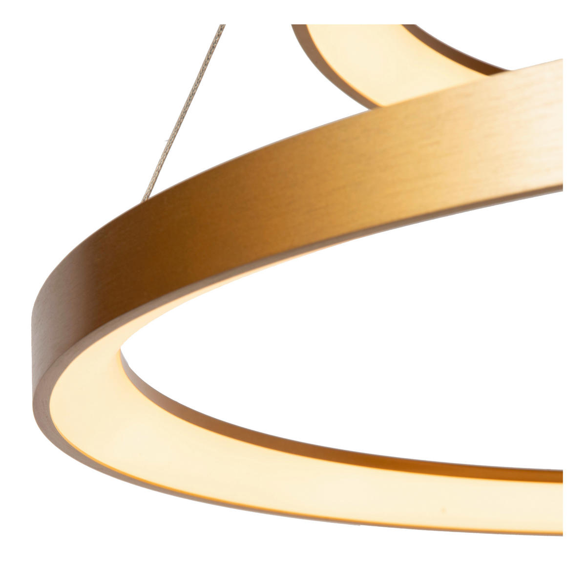 LED-PENDELLEUCHTE Vidal 78/78/200 cm   - Messingfarben, Design, Kunststoff (78/78/200cm) - Lucide