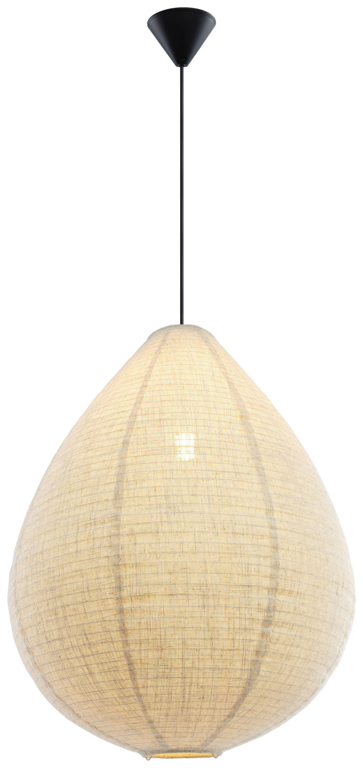 HÄNGELEUCHTE 50/120 cm  - Beige, Trend, Kunststoff/Textil (50/120cm) - Novel