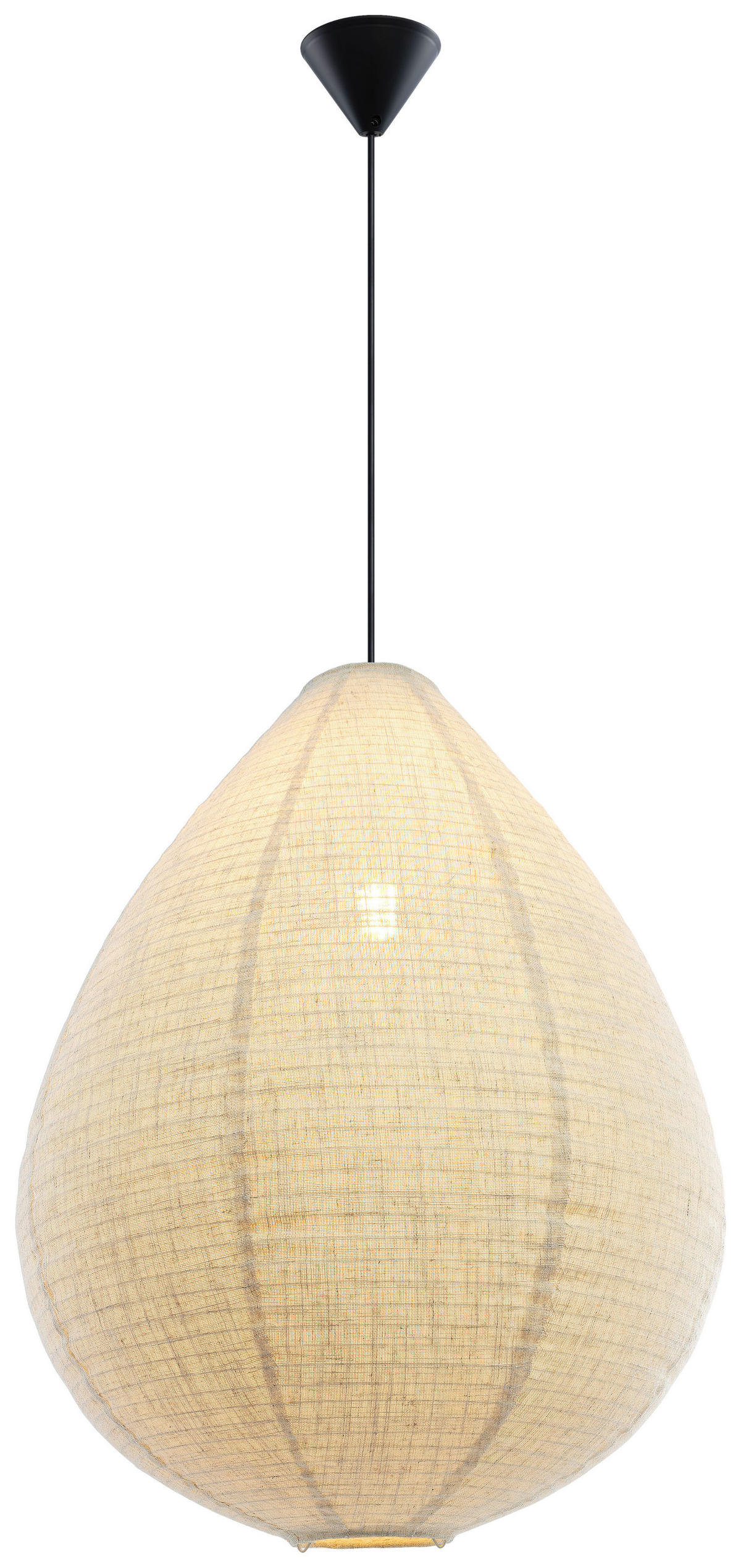 HÄNGELEUCHTE 50/120 cm  - Beige, Trend, Kunststoff/Textil (50/120cm) - Novel