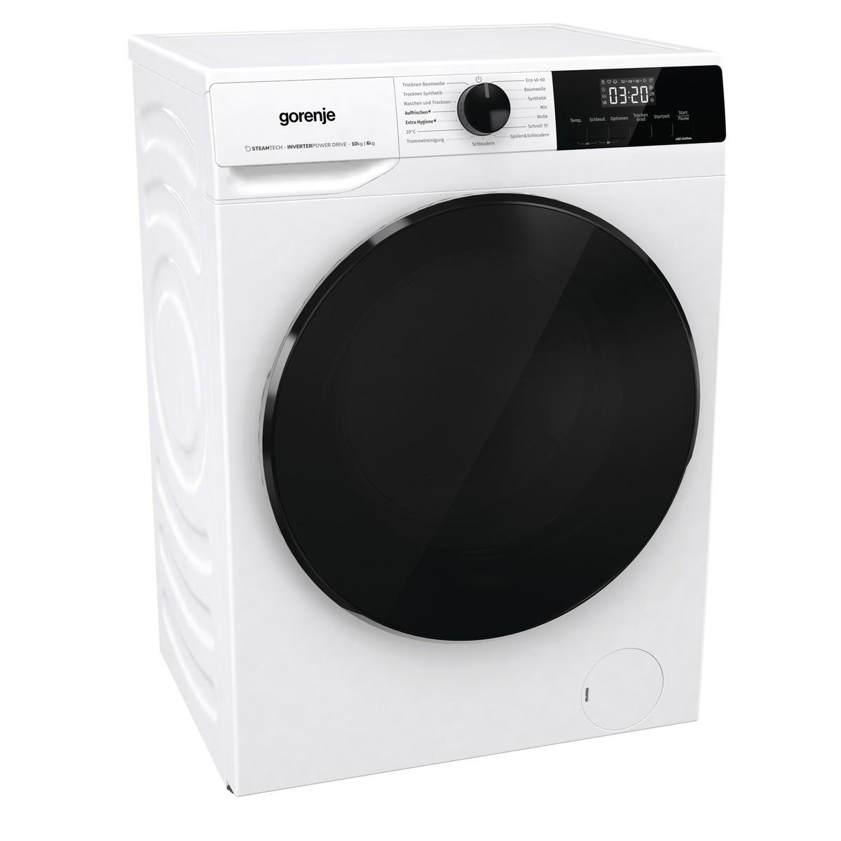 WASCHTROCKNER WD2A164ADPS/DE  - Schwarz/Weiß, Basics, Kunststoff/Metall (59,5/84,5/61cm) - Gorenje