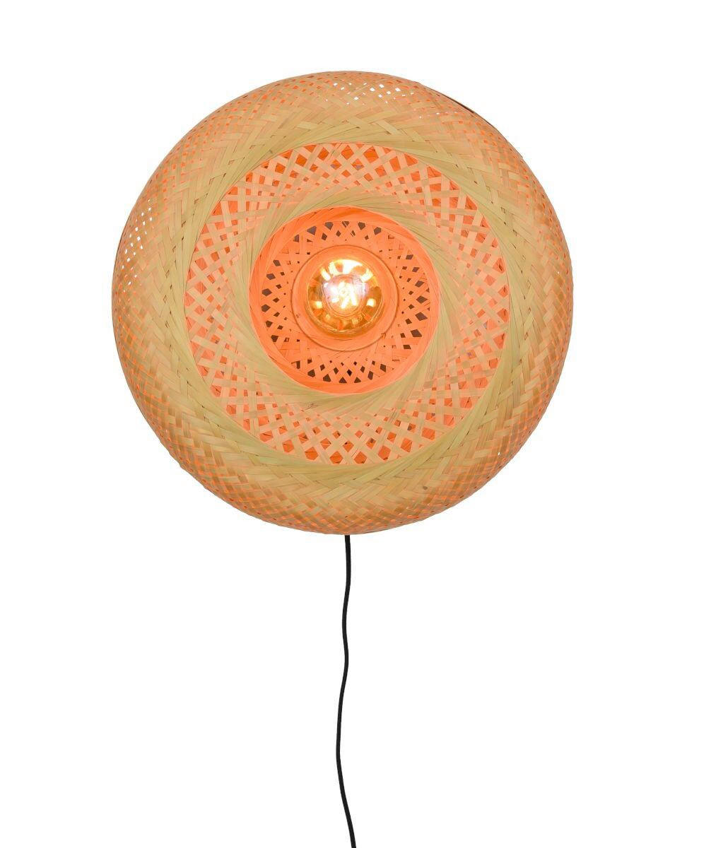 NÁSTĚNNÉ SVÍTIDLO, 15/40/40 cm - černá/přírodní barvy, Trend, dřevo (15/40/40cm) - Good & Mojo