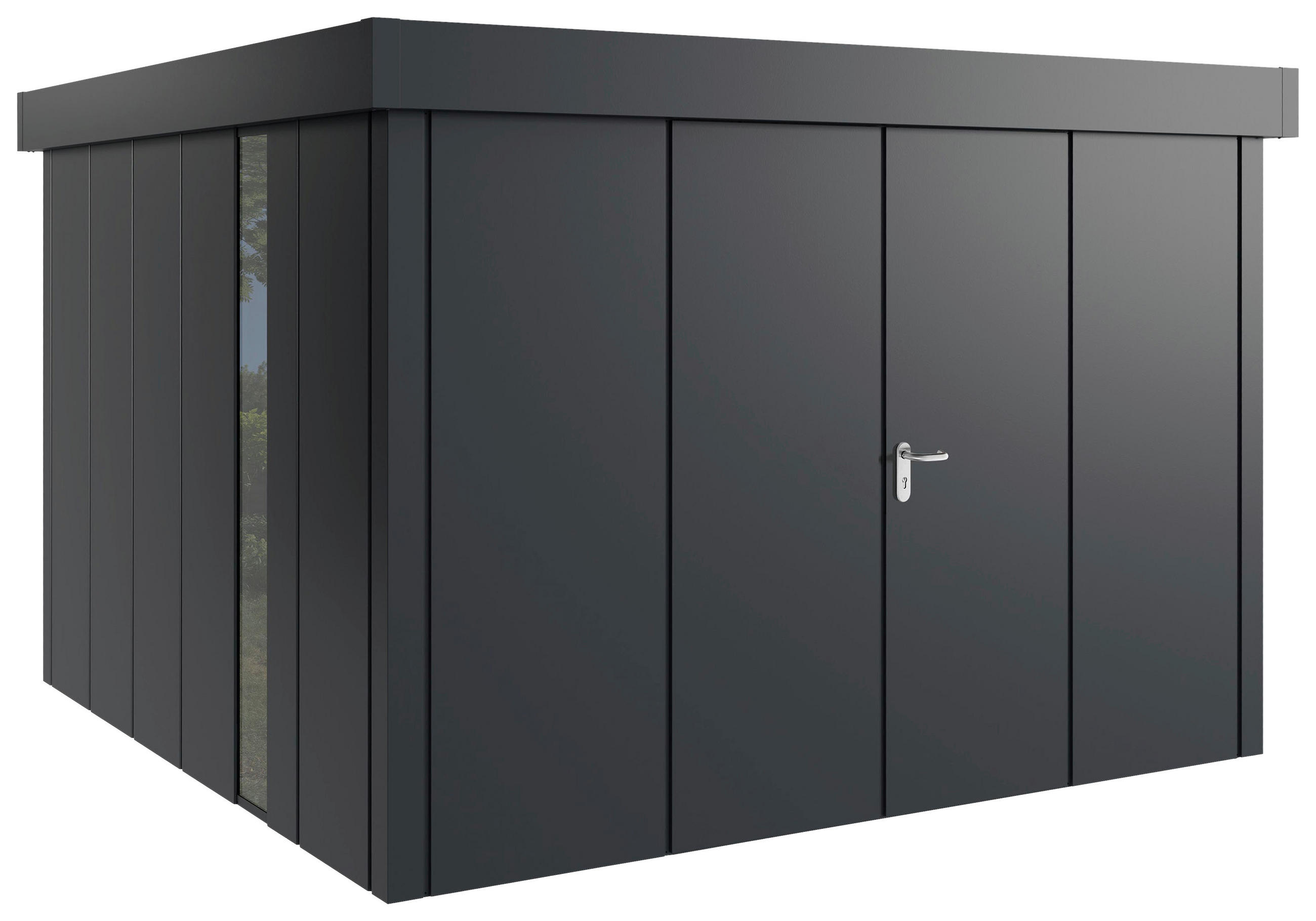 GERÄTEHAUS 325/220/323 cm  - Anthrazit, Basics, Metall (325/220/323cm)