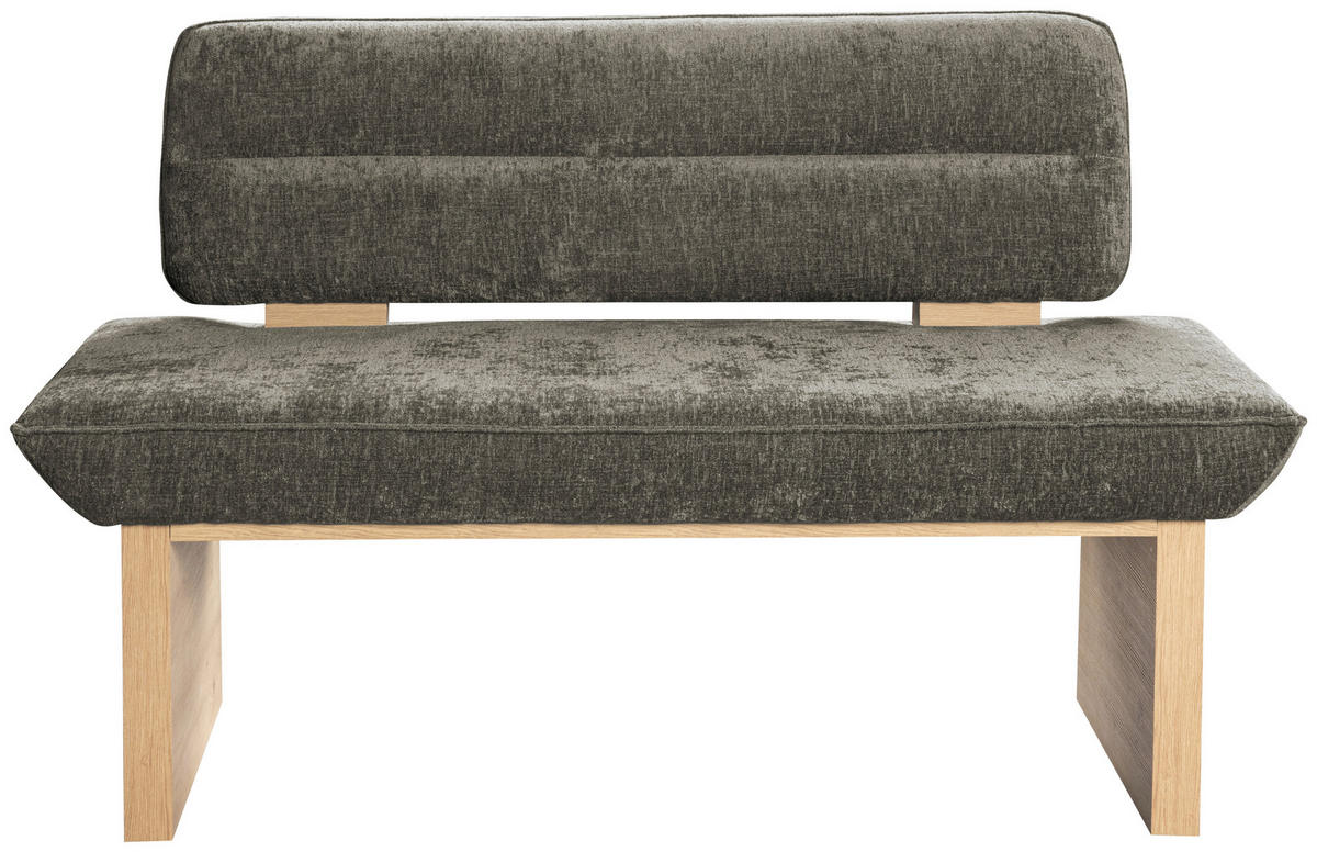 SITZBANK 160/87/67 cm Webstoff Beige  - Eichefarben/Beige, KONVENTIONELL, Textil (160/87/67cm) - James Wood