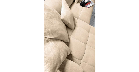 ECKSOFA Schlammfarben Flachgewebe  - Schlammfarben/Schwarz, KONVENTIONELL, Kunststoff/Textil (170/280cm) - Carryhome
