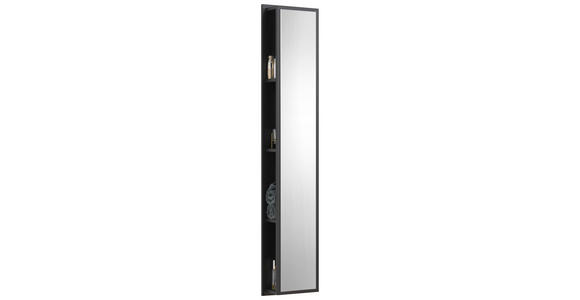 BADEZIMMERREGAL 30/160/15 cm - Grau, MODERN, Glas/Holzwerkstoff (30/160/15cm) - Novel