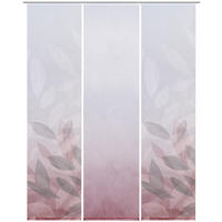 FLÄCHENVORHANG  3 Stück  halbtransparent   60/245 cm  - Bordeaux, Natur, Textil (60/245cm) - Novel