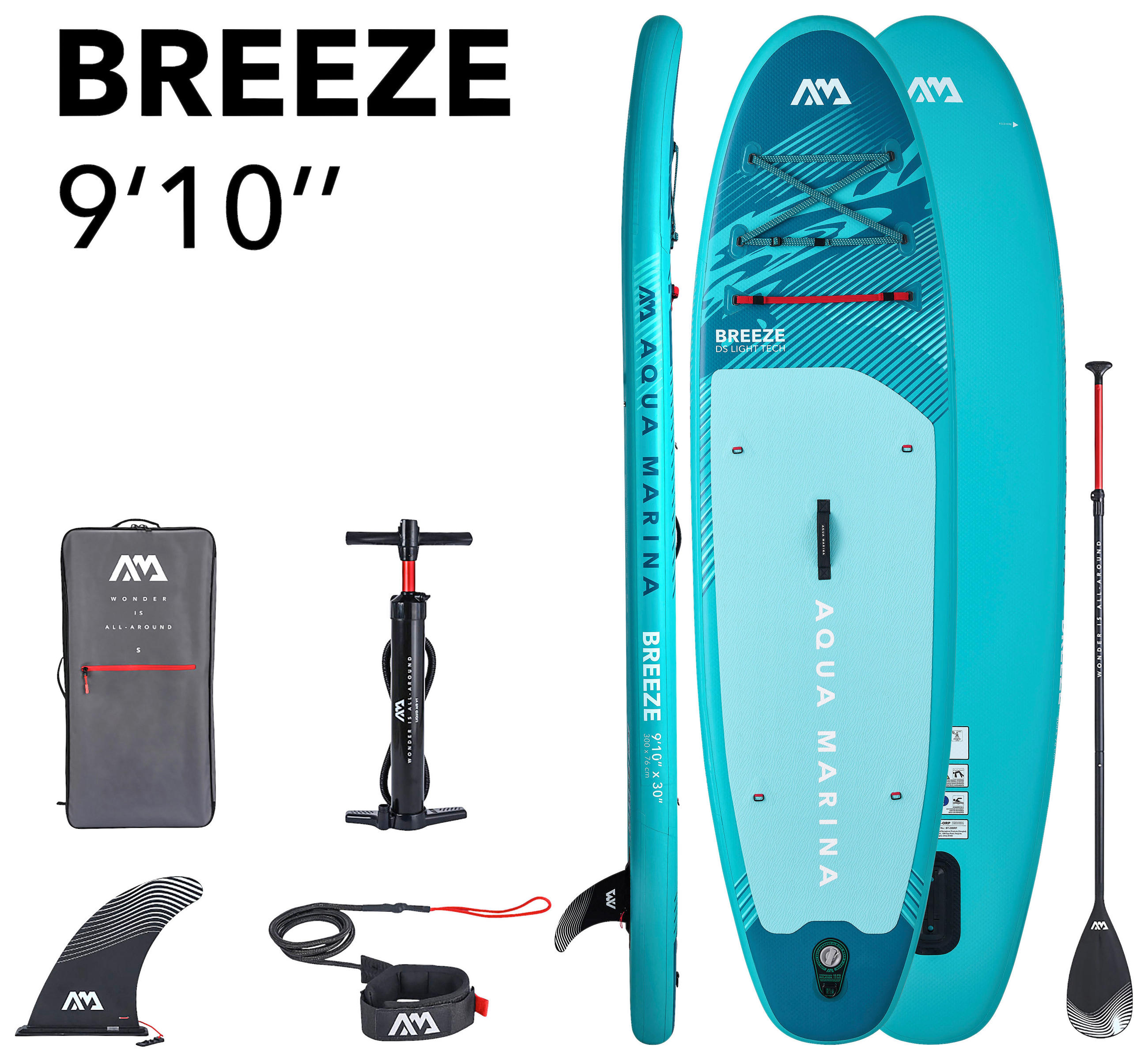 STAND-UP PADDLE BOARD BT-26BRP BREEZE  - Blau, KONVENTIONELL, Kunststoff (300/76/12cm)