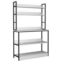 KÜCHENREGAL 101/161/36 cm  in Weiß  - Weiß, Design, Holzwerkstoff/Metall (101/161/36cm) - MID.YOU