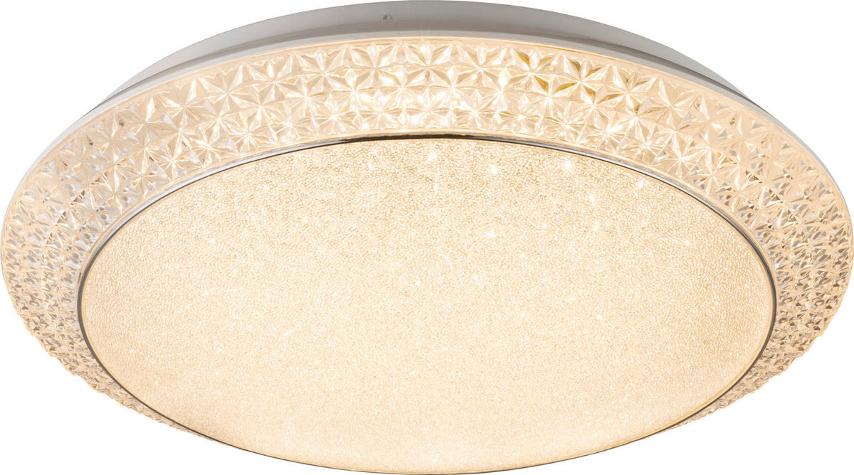 LED-DECKENLEUCHTE 28 W  51/12 cm    - Klar/Weiss, Konventionell, Kunststoff/Metall (51/12cm) - Globo