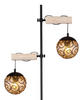 STEHLEUCHTE 51/25/168 cm    - Bernsteinfarben/Schwarz, Design, Holz/Kunststoff (51/25/168cm) - Globo