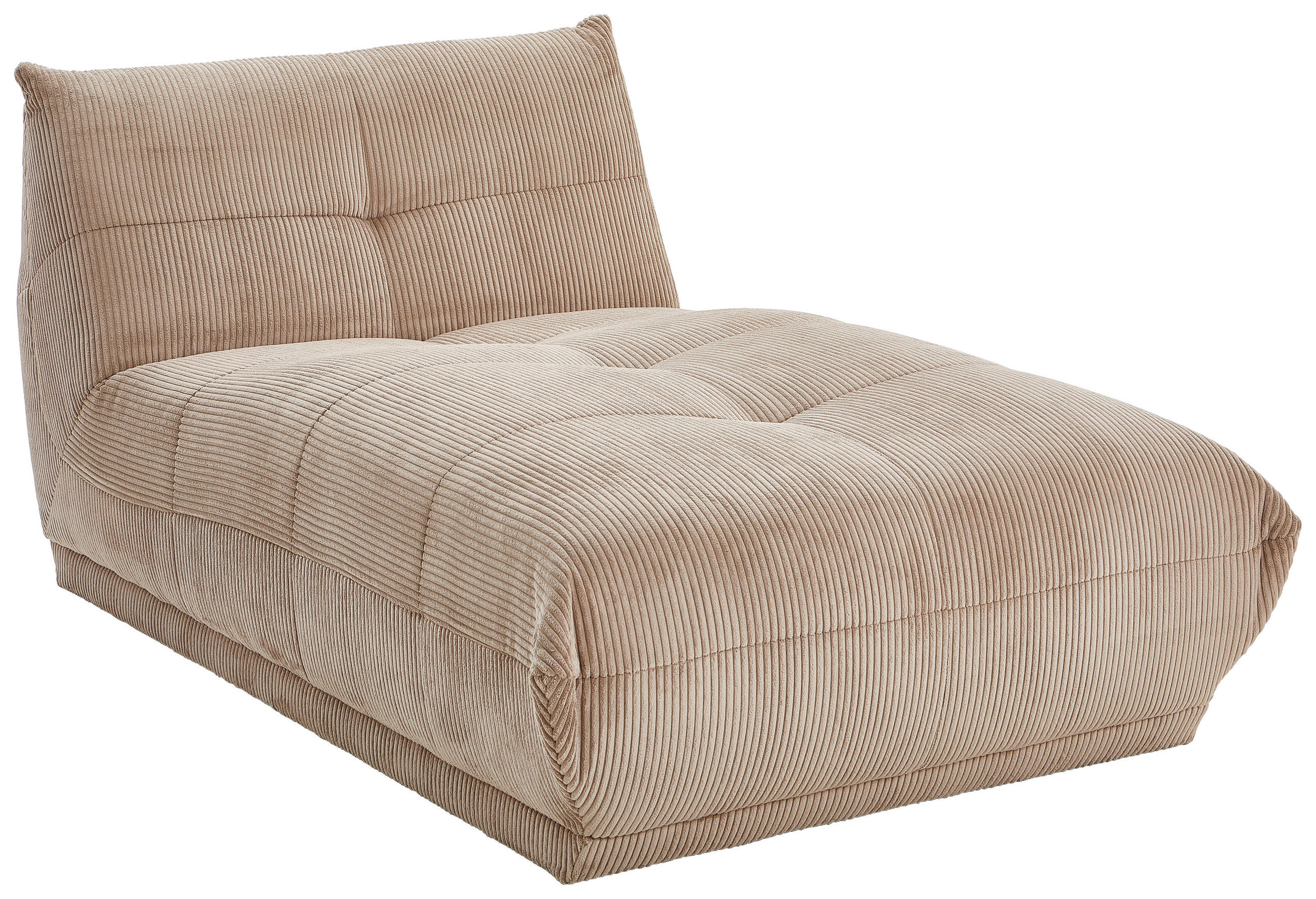 SOFAELEMENT GISELLE Cord Taupe  - Taupe, Trend, Textil (105/80/185cm) - Livetastic