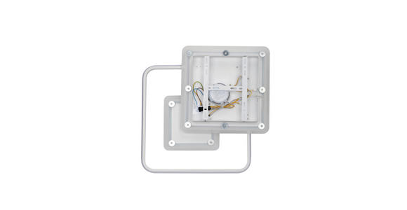 LED-DECKENLEUCHTE 50,3/50,3/6 cm - Weiß, Trend, Kunststoff/Metall (50,3/50,3/6cm) - Novel