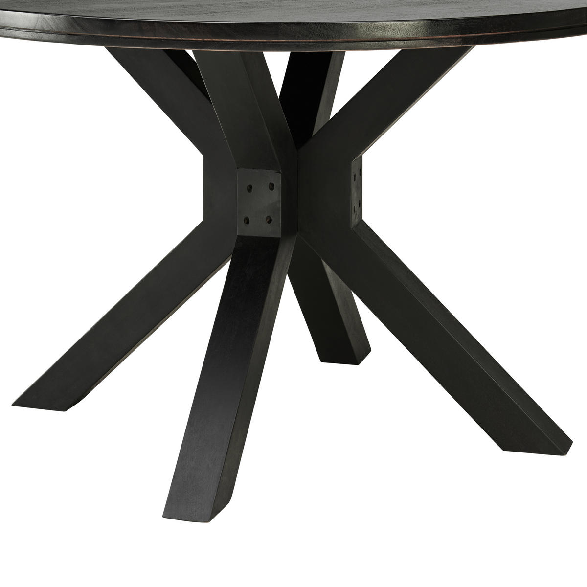 ESSTISCH in Holz  - Schwarz, MODERN, Holz (120/76/120cm) - MID.YOU