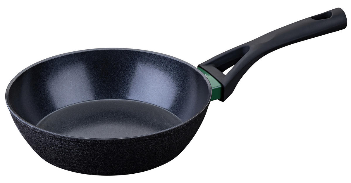 BRATPFANNE Hamburg ILAG®-Antihaftbeschichtung 24 cm  - Schwarz/Grün, Basics, Metall (24cm) - Chefkoch+Fackelmann