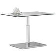 COUCHTISCH in Glas, Holzwerkstoff 90/60/44 cm  - Chromfarben, Design, Glas/Holzwerkstoff (90/60/44cm) - Venda