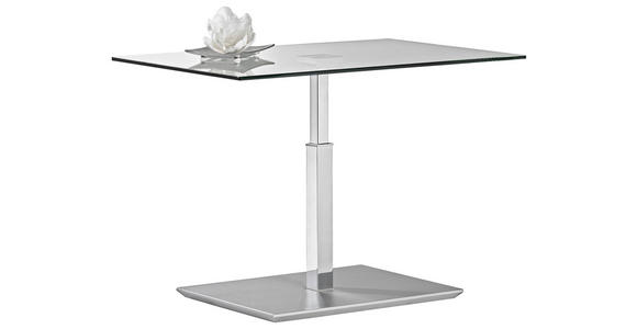 COUCHTISCH in Glas, Holzwerkstoff 90/60/44 cm  - Chromfarben, Design, Glas/Holzwerkstoff (90/60/44cm) - Venda
