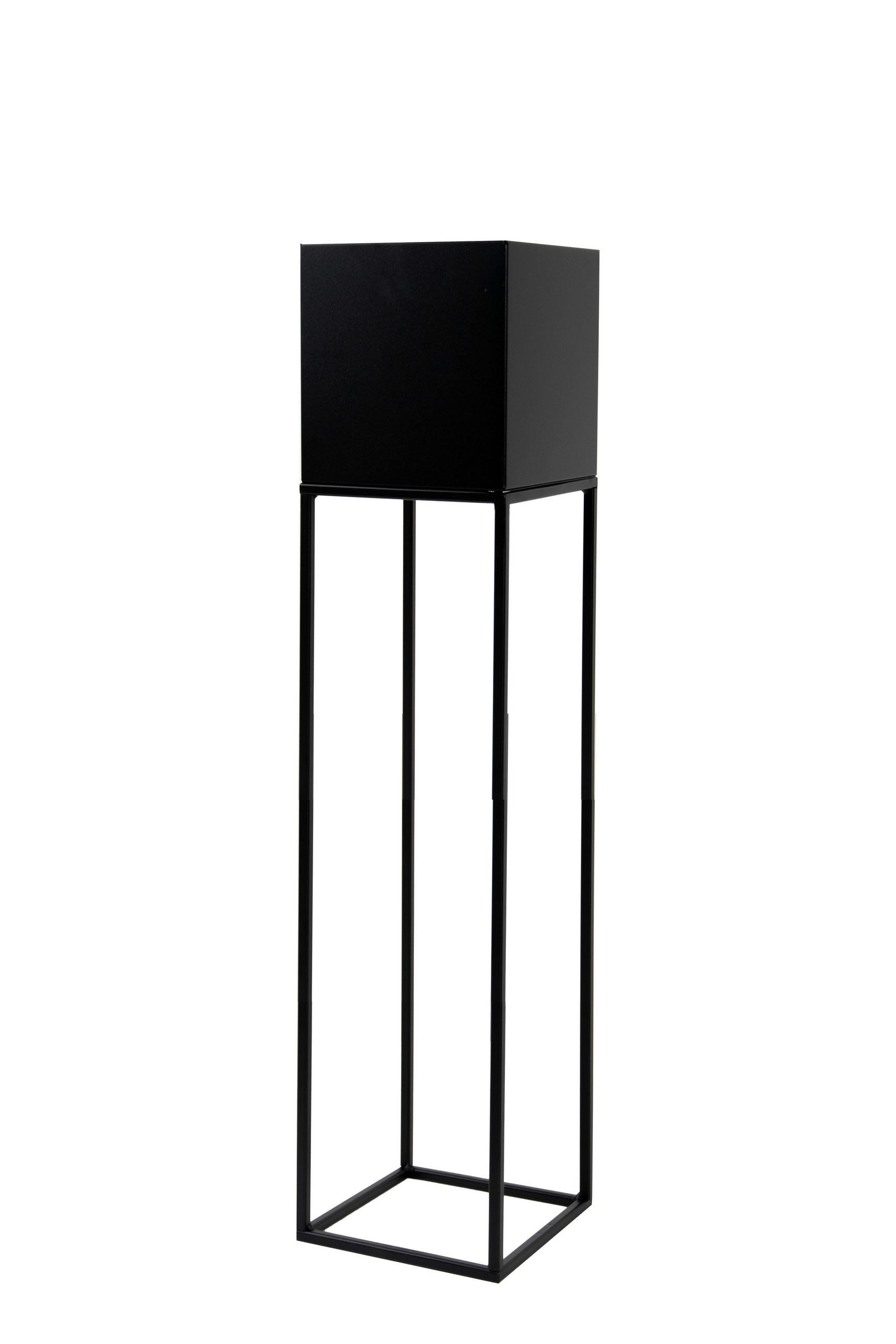 BLUMENSTÄNDER Metall  - Schwarz, Basics, Metall (19/87/19cm)