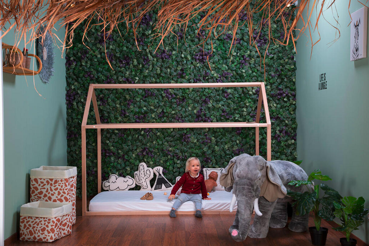 HAUSBETT  - Baltimorefarben, Basics, Holz (90/200/160cm) - Childhome