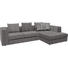 WOHNLANDSCHAFT in Textil Grau - Schwarz/Grau, Design, Kunststoff/Textil (304/194cm) - Dieter Knoll WOHNLANDSCHAFT in Textil Grau - Schwarz/Grau, Design, Kunststoff/Textil (304/194cm) - Dieter Knoll