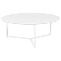 COUCHTISCH 80/80/33 cm rund Weiß  - Weiß, Design, Holzwerkstoff/Metall (80/80/33cm) - MID.YOU
