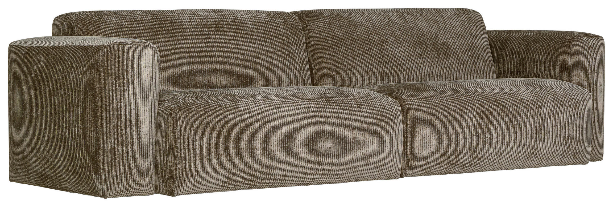 SOFFA i manchester grå  - grå, Klassisk, metall/trä (290/78/103cm) - Novel