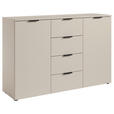SIDEBOARD  in 135/90/40 cm  - Kaschmir/Schwarz, Basics, Holzwerkstoff/Kunststoff (135/90/40cm) - Carryhome