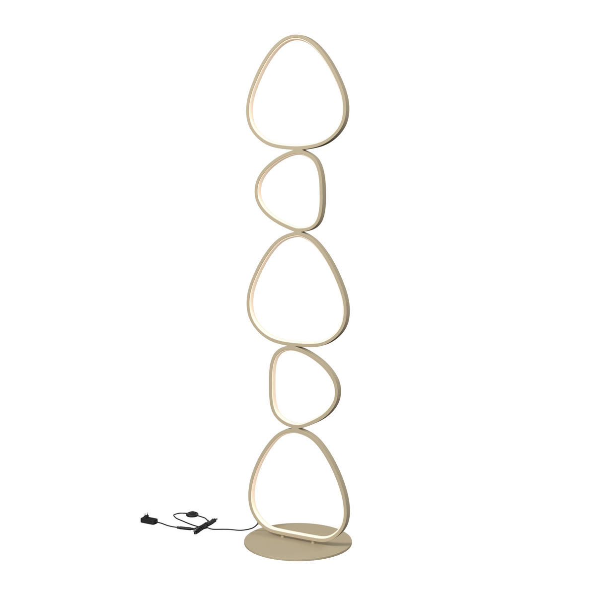 Lampadar Cu Led    - nisipiu, Design, plastic/metal (32,5l) - Novel