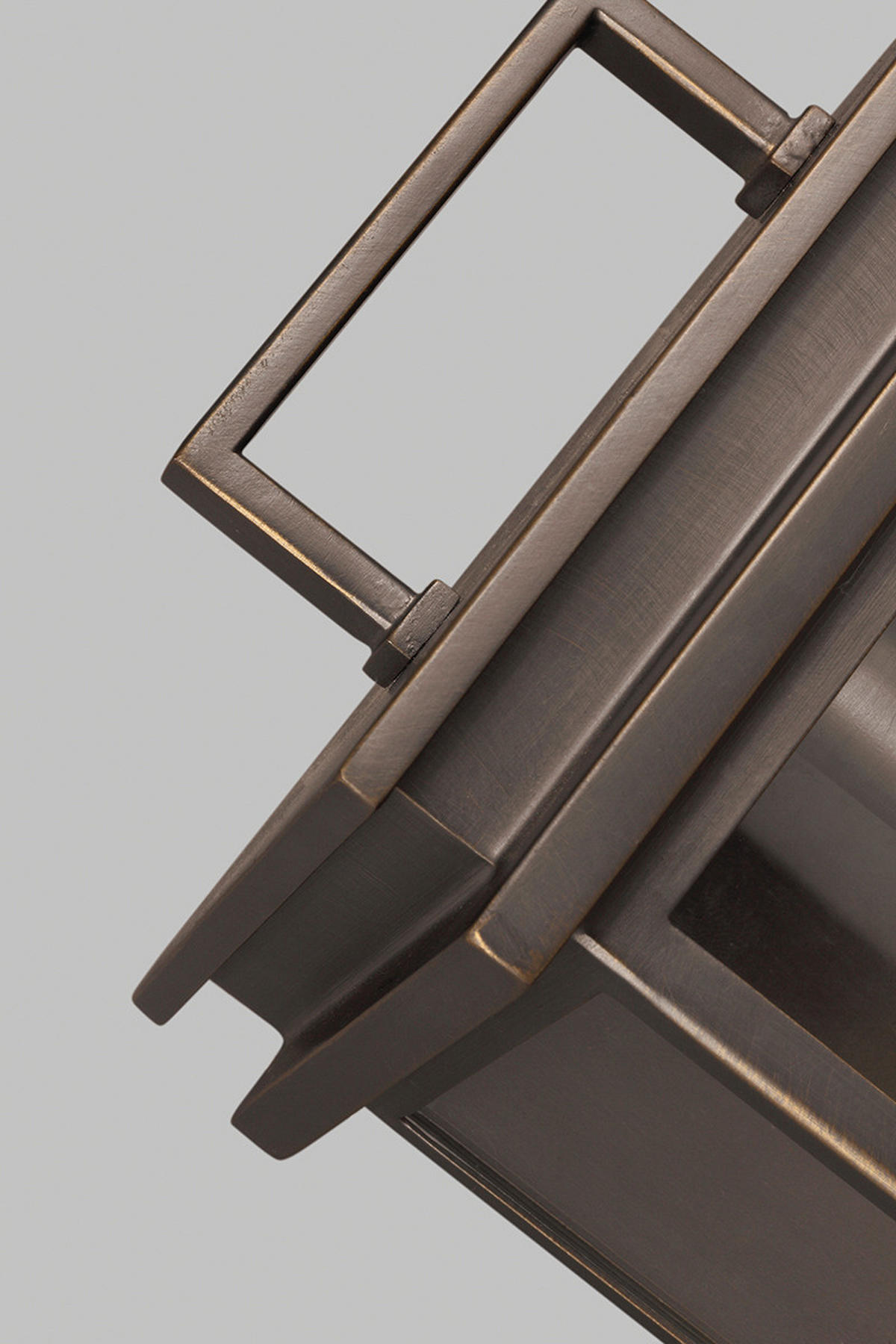 AUSSENWANDLEUCHTE - Bronzefarben, Basics, Glas/Metall (16,5/18,5/26,1cm) - Elstead Lighting